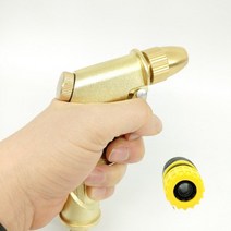 고압/고밀도의 강력 분사력 녹발생 ZERO 황동재질 분사기+호스연결커넥터 1013 피스톨 쿠퍼건