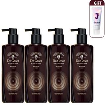 자연갈색 닥터그루트 블랙리커버 새치커버 탈모샴푸 300ml+셀럽트리트먼트150ml증정, 자연갈색 4병+사은품