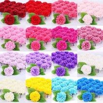 비누꽃 고급 카네이션(50송이) 18color 박스 할인가 용돈박스만들기 비누카네이션꽃바구니 diy, 12.연하늘