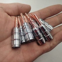 CMC 24K 금 도금 구리 BFA 4mm 바나나 플러그 남성 스피커 커넥터 납땜 없음 12 개, 02 8Pcs