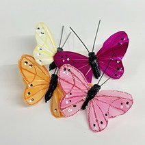 나비장식 인테리어 소품 3D 입체나비장식, 핑크