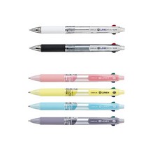 라인플러스 M-LINE 샤프식볼펜. 4색볼펜 UV인쇄무료 맞춤제작가능, 4색볼펜 옐로우 0.7