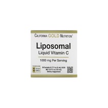 캘리포니아골드뉴트리션 리포솜 액상 비타민C 1 000mg 30포 각 0.17fl oz(5ml) 아스코르빈산