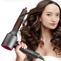 다이슨 슈퍼소닉 에어랩 호환 양방향 40mm 웨이브 배럴, 핑크40mm롱배럴＋어댑터