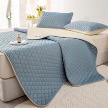 Roomxyd 여름 시원한 라텍스 냉감 침대 패드 매트 쿨매트 침대쿨패드 아이스패드 침대커버+베개커버, 그레이