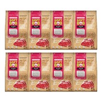 소프트밥 강아지 노견 특별식 소고기 1kg 8개 시바견 먹이 마르티즈 푸들