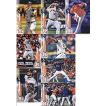 2020 topps complete(시리즈 1 amp 2) 27개의 카드로 구성된 휴스턴 애스트로스 팀 세트: gerrit cole(2) houston astros(33) alex