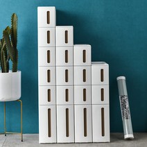 냉장고 세탁기 주방 틈새장 다용도 슬라이딩 슬림 틈새수납장 14cm 화이트