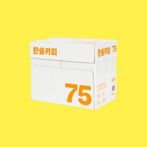 한솔 사무실 복사용지 에이포 인쇄지 A4 75g 2500매 1박스, 한솔제지 a4 75g 2500매