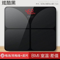 가정용체중계 향산 정확 인바디 스마트 건강 충전 2801588723, 블랙 시크 전기 못 타입, 본상품