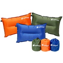 로즈캠프 에어베개 자충식 캠핑 용품 휴대용 자충 베개 차박, 블루