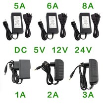 12v충전기 전원 공급 장치 DC 5V 12 V 24V 1A 2A 3A 5A 6A 8A 볼트 충전기 v AC 어댑터 Led 스트립 램프 호버보드, 05 6A_01 US Plug_03 24V