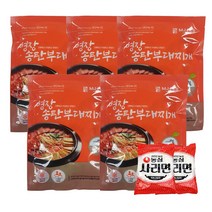[외갓집] 햄과 소시지 듬뿍 송탄 서정리 부대찌개 550g x 7팩 (라면사리 4개 포함)
