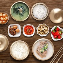 유기그릇 반상기 놋그릇세트 방짜 놋쇠 예단 아기 1인 궁중 밥공기, 매연엽식기 1인