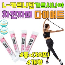 식약처인증 엘카르니틴 L-카르니틴 가르시니아 L-carnitin 카르티닌 내장지방 체지방 감소도움 뱃살 허벅지 아랫배 다이어트, 4통