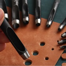 가죽공예 펀치툴 10종 낱개판매 구멍 펀칭 커터 벨트 10종, 벤타샵1.5mm UK00266M1.5