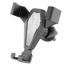 웰럽 프리미엄 송풍구 휴대폰 거치대 WL-1204, 실버