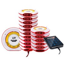 카페 업소용 무선 서비스 호출 진동 벨 카드형 10개, 상세 페이지 참고, 원형 5개세트