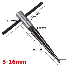 테이퍼 리머 3-13mm 및 5-16mm 핸드 메탈 디버링 목재 금속 플라스틱 드릴링 도구 용 핀 홀 확대 헬드, [03] 2pcs set