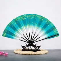 중국 전통 꽃 부채 댄스 팬 다채로운 29*51cm 성인 핸드 방수 이브테일 a 메인 Abanicos Para Boda De Mano, 한개옵션1, 05 A5
