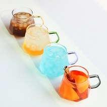 로벨 컬러 핸들 내열 유리컵 350ml 450ml, 673로벨 컬러핸들 머그 450ml 그린