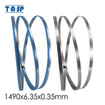 밴드쏘 TASP 2pcs 1490mm Bandsaw 블레이드 58 1/2 "x (6.35) x 10 TPI 목공 밴드 톱 도구 Scheppach, 01 TPI 10