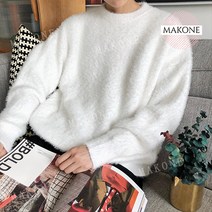 Makone 상표등록 해외 겨울 앙고라 인스 대박 라운드 니트 남 2020일계 한