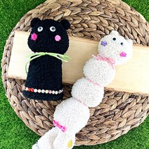 복지시설 문화센터 어린이 미술놀이 양말활용 인형 만들기 수업재료 노인교육 DIY, 애벌레