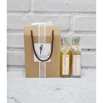 [답례품]참기름+통깨 /들기름+통깨 120ml 2구 선물세트 결혼 돌 칠순 조문 장례 이사 각종모임, 들기름 120ml + 볶음통깨 60g