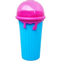 조물조물 슬러시 메이커 아이스컵 슬러시 메이커 컵 500Ml 빠른 냉동 스무디 모래 수제 주스 물병 냉각 매, 한개옵션1, 01 blue