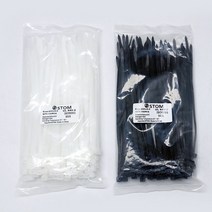 케이블타이 전선정리 소포장 100mm부터 전사이즈, 550mm 100개, 화이트