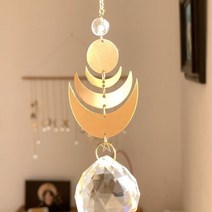 여름모빌 썬캐쳐 Magical Moon Phase star Suncatcher 홈 데코 레인보우 창 용 카페개업선물