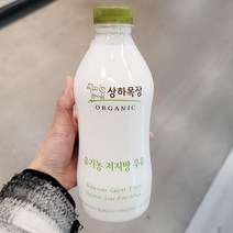 유기농 상하목장 저지방우유 750ml x 2개, 종이박스포장
