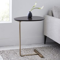 [이퍼니쳐] 에그셰입 사이드 테이블, G스타일(블랙앤블랙)