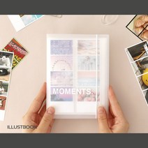 인생 네컷 앨범 우정 커플 사진 보관 포토 하루필름 선물 대용량 사진첩 포토북, 02 블랙
