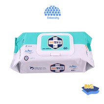 닥터큐 프리미엄 빅 엠보싱물티슈 캡형 1팩 (60매) 물티슈, 60매입