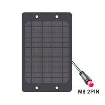 5V 1200mA 6Watt 배터리 충전기 USB 포트 DC 5.52.1 충전 레귤레이터 태양 전지 패널 6W 야외 전원 리튬 이온 배터리 휴대용, M8 2핀