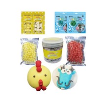 꼬메빔보 무향 버블솝플레이 비누클레이 리필 50g - 1kg, 아이보리