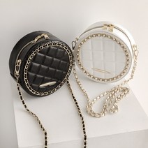 당일배송 써클 퀼팅 탬버린 체인백 ba-60233c