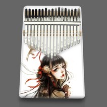 Kalimba 17 Keys 엄지 손가락 피아노 아크릴 Mbira 몸 악기 나무 스마스 창조적 인 음악 상자, 07 G