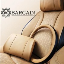 SM5 투톤 핸들커버 소프트 가죽 목쿠션 패키지, 핸들커버 D컷+쿠션2P+모던블랙