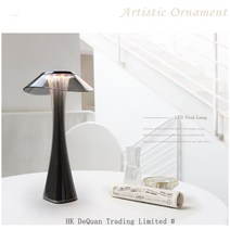 KELAKE 3색 충전식 무선 탁상 LED 램프 무드등 침실 스탠드 조명 책상조명 led, 회색의