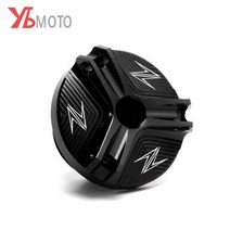 가와사키 z900 바이크 오토바이 M20 2.5 Z800 Z650 Z400 Z1000 Z1000R Z1000SX RS 용 알루미늄 오일 필터 컵 엔진 플러그 커버, 검정