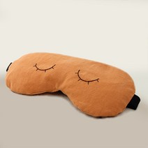 다다름소잉 황토천연염색 눈찜질팩 팥찜질 팥안대, 끈안함, 2번, 보관주머니, 1개