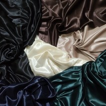 보들보들 보드레 공단 다양한 색상 의류안감 속치마 슬립원단, 실버그레이