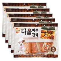 메가펫 더올바른 강아지간식 300g x5개, 5개, 치킨연어져키