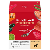 더독 강아지 노령견 닥터소프트 웰 하이포알러지 사료, 4개, 1kg, 연어