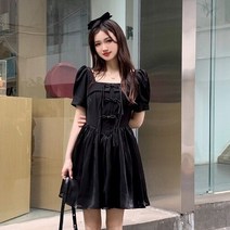 스타일 버클 고급 a와 세련된 드레스 여성용 여름 큰 사이즈 슬림핏 슬리밍 숏 치마 통통 소녀