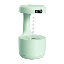 미니 인테리어 사무실 가습기 무선 차량 휴대용 무드등 가습기800ml 반 중력 공기 공중에 떠있는 물방울 초음파 쿨 미스트 메이커 fogger usb 충전식 led 디스플레이, 초록
