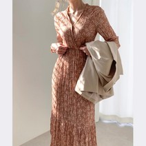 여성스러운 여리여리 롱 원피스 30대 단정한원피스 봄